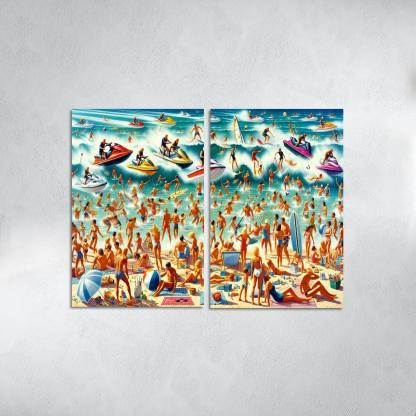 Adventure Cove Thrills On The Water Abstract Paintings Frame