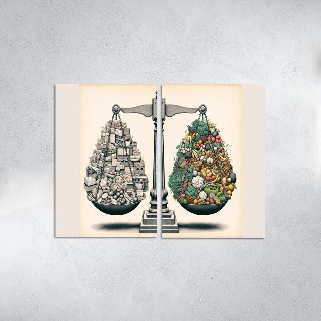 The Price Of Progress The Cost Of Consumerism Custom Paintings Frame