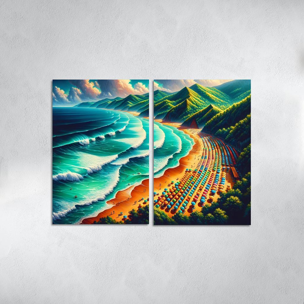 Emerald Isle Adventures Modern Paintings Frame