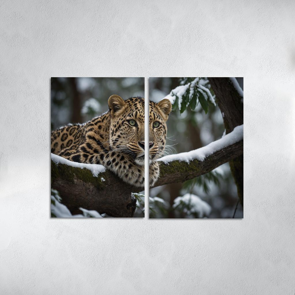 The Magnificent Amur Leopard Ghost Of The Forest Canvas Paintings Frame