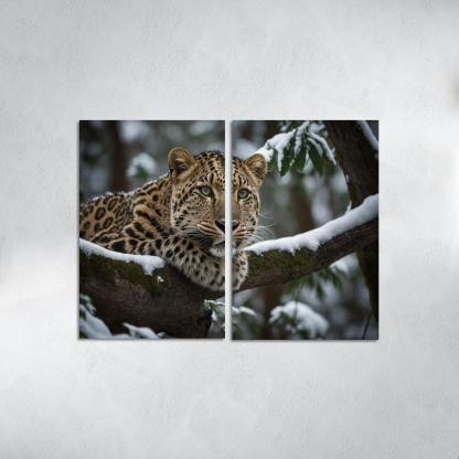 The Magnificent Amur Leopard Ghost Of The Forest Canvas Paintings Frame