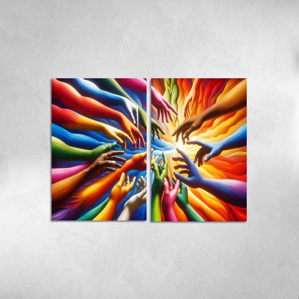 Building Bridges Unity In Diversity Custom Paintings Frame