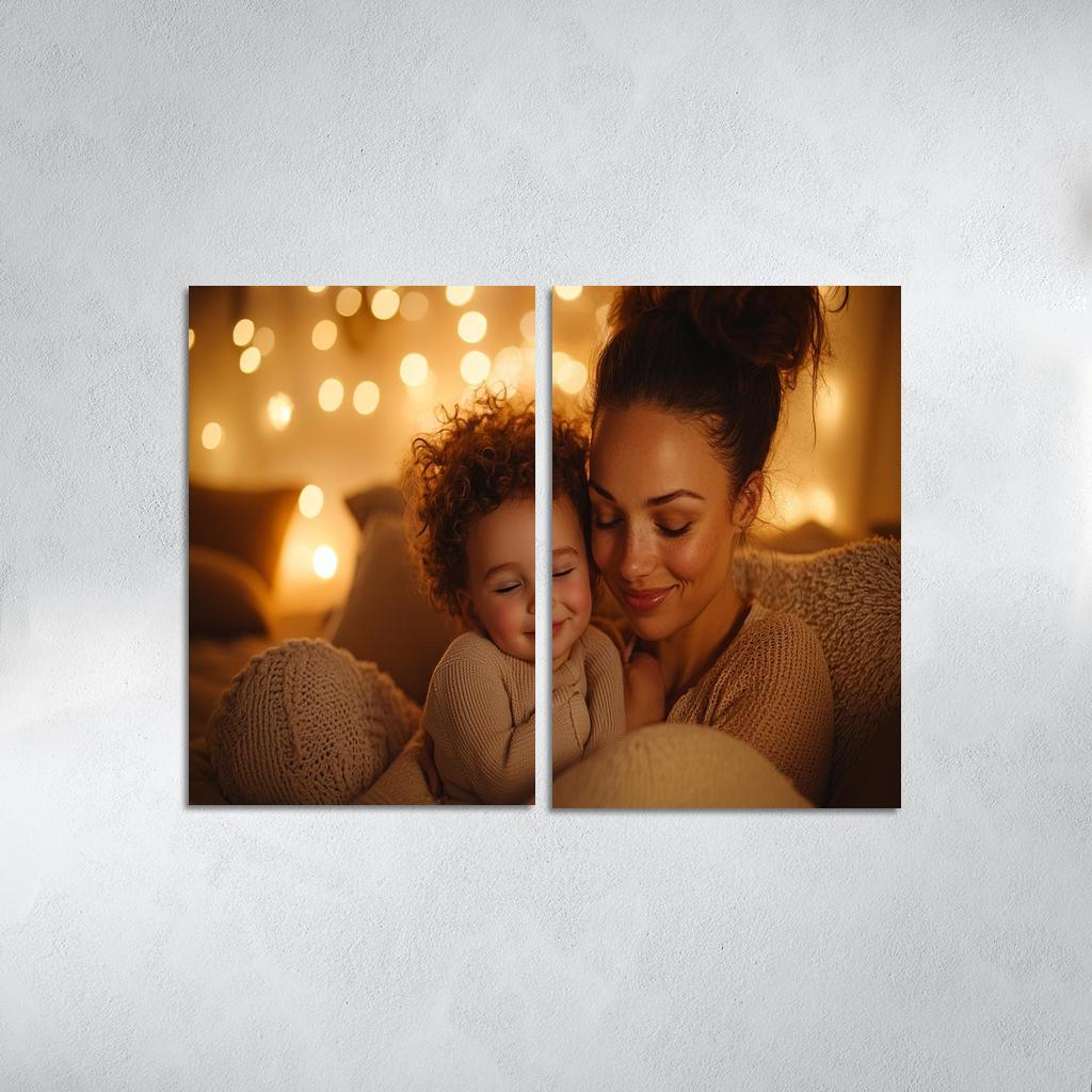 The Comfort Of Her Love A Mothers Embrace Canvas Paintings Frame