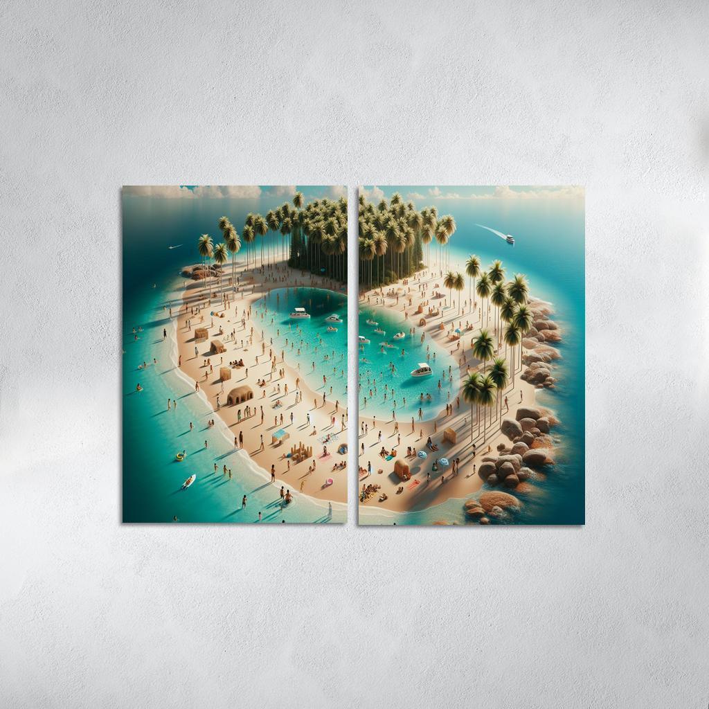 Crystal Waters Oasis Modern Paintings Frame