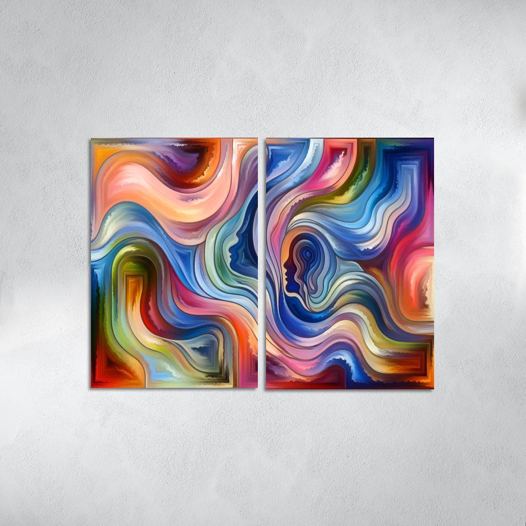 Chronicles of Emotion 2 Piece HD Canvas Wall Art-Original Frame