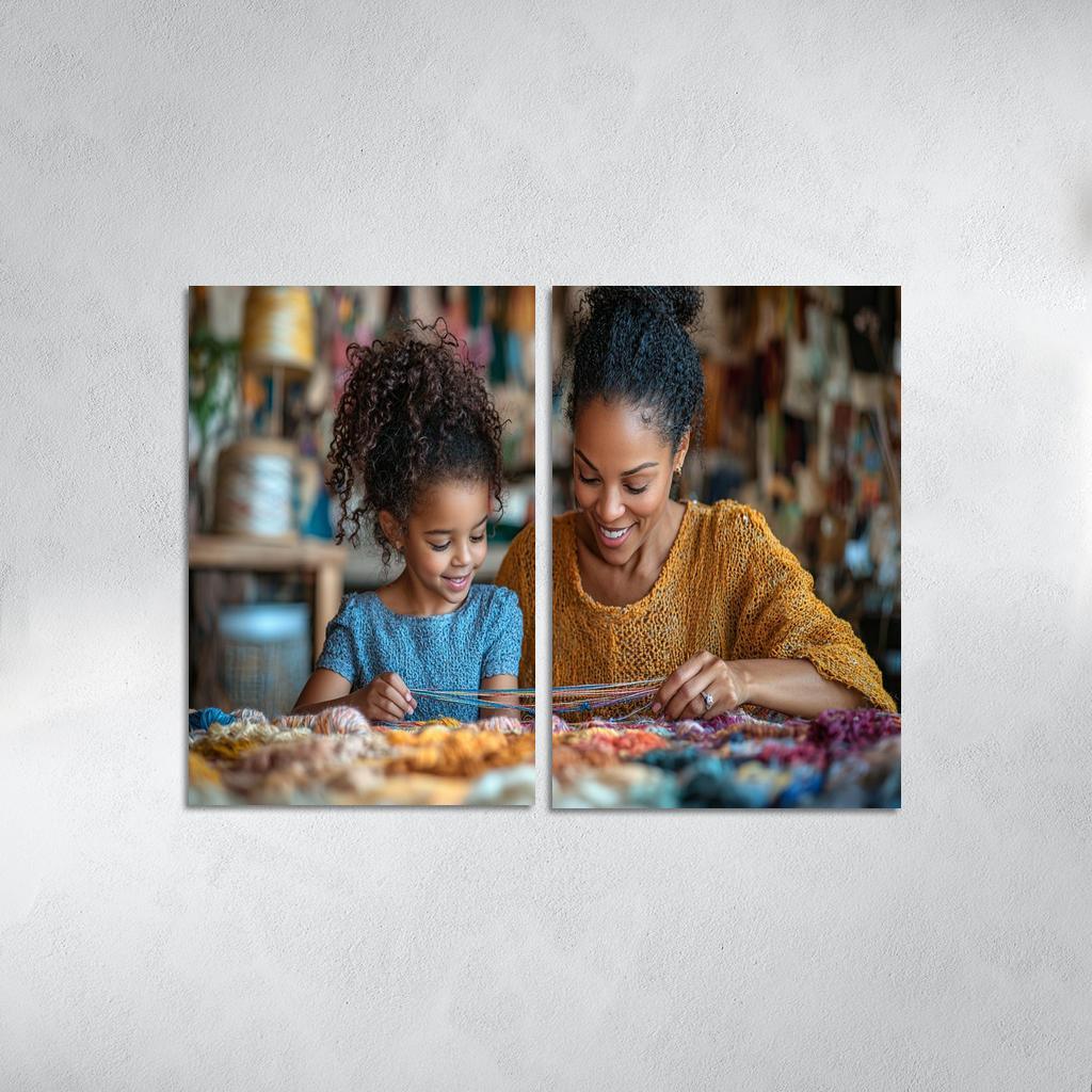 The Tapestry Of Love Weaving Memories Together Canvas Paintings Frame