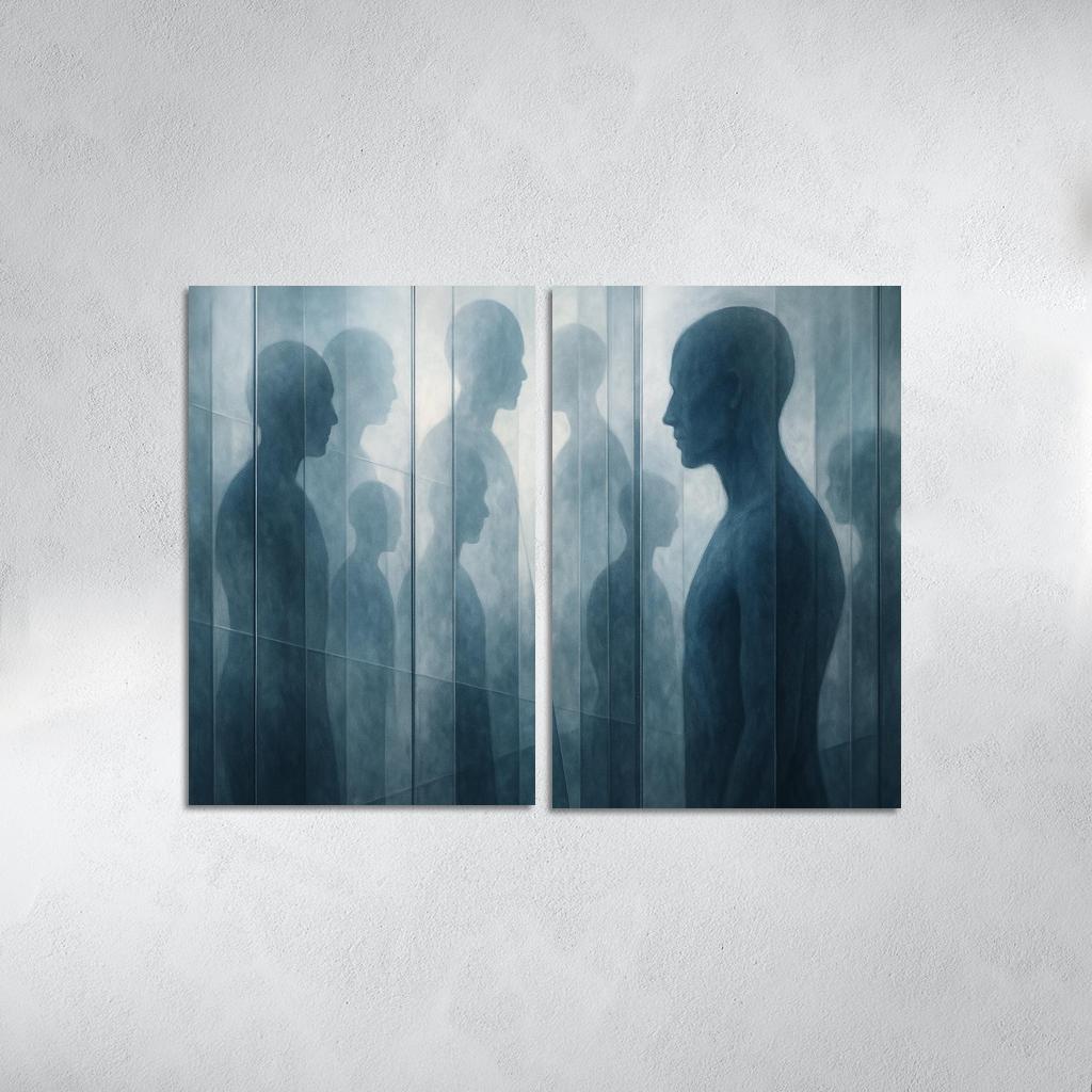 The Infinite Mirror Of Becoming Premium Artwork Frames