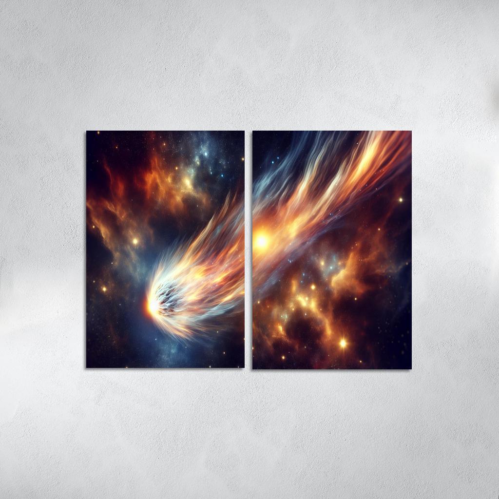 The Allure Of Comets And Their Trails Abstract Paintings Frame