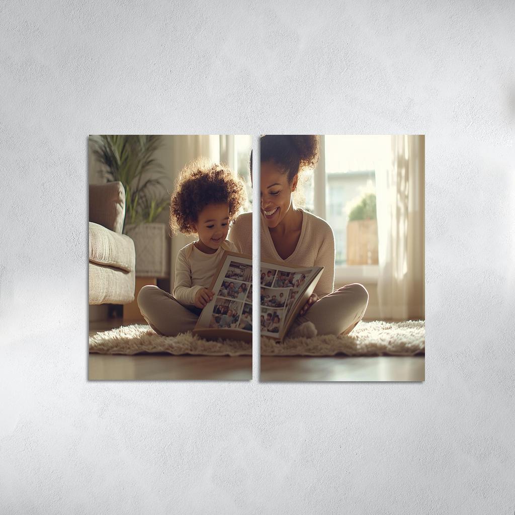 The Embrace Of Memories A Mothers Love Custom Paintings Frame