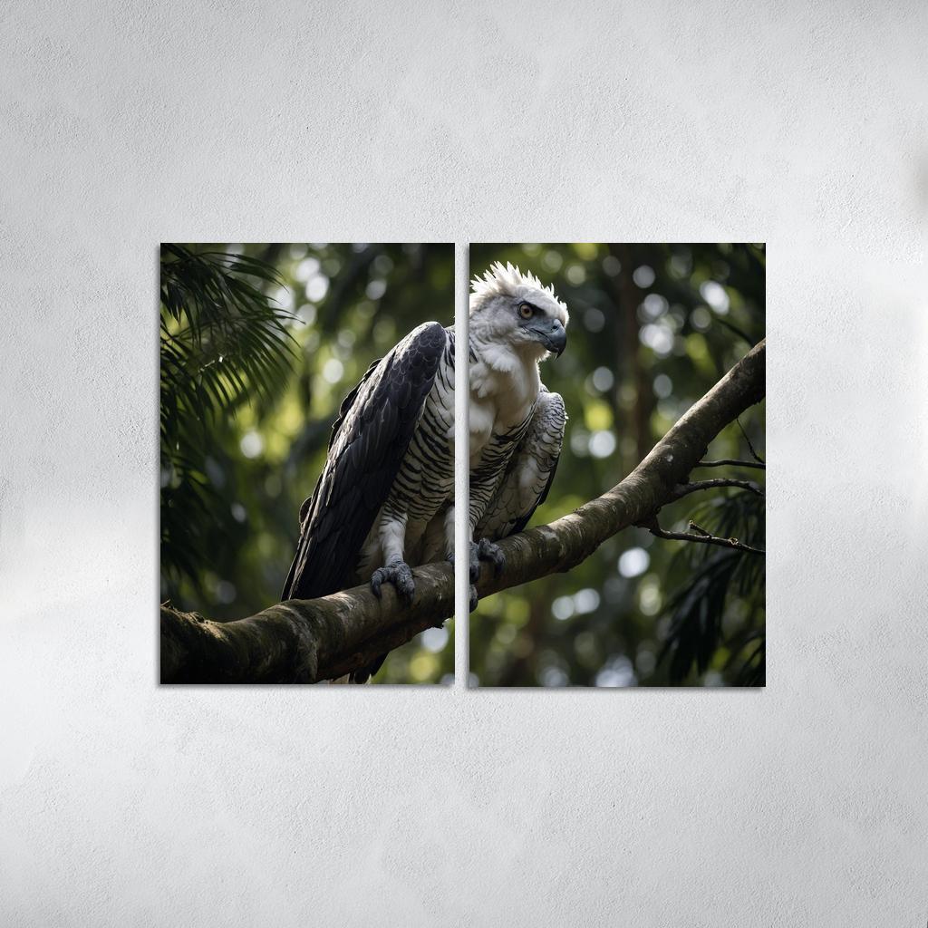 The Regal Harpy Eagle Master Of The Forest Canopy Modern Paintings Frame