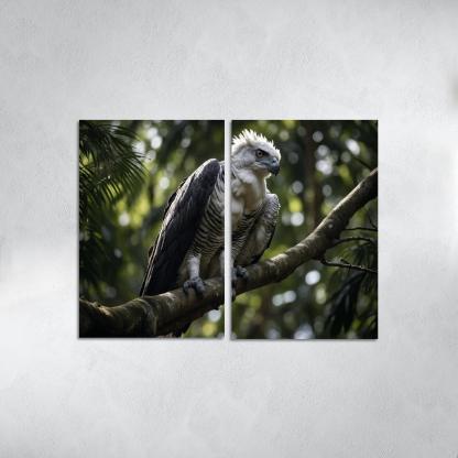 The Regal Harpy Eagle Master Of The Forest Canopy Modern Paintings Frame
