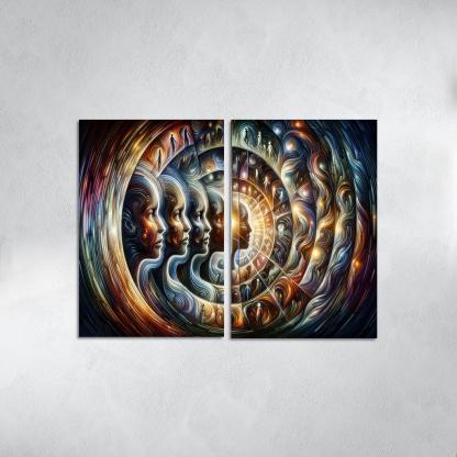 Infinite Echoes Of Self Premium Artwork Frames