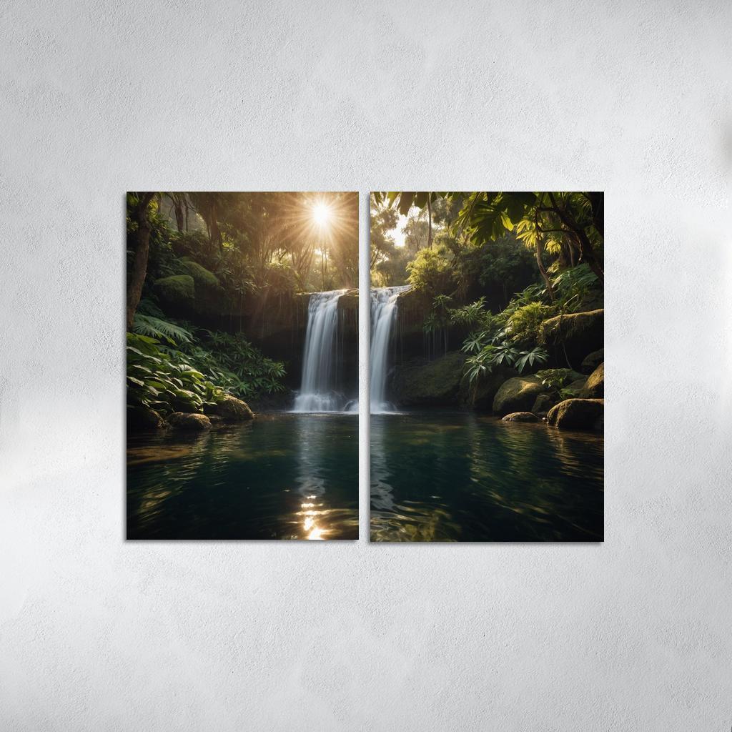 The Glistening Falls Of Serenity Cascade Art Trends