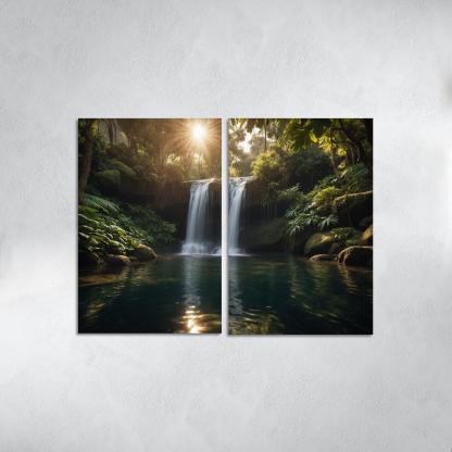 The Glistening Falls Of Serenity Cascade Art Trends