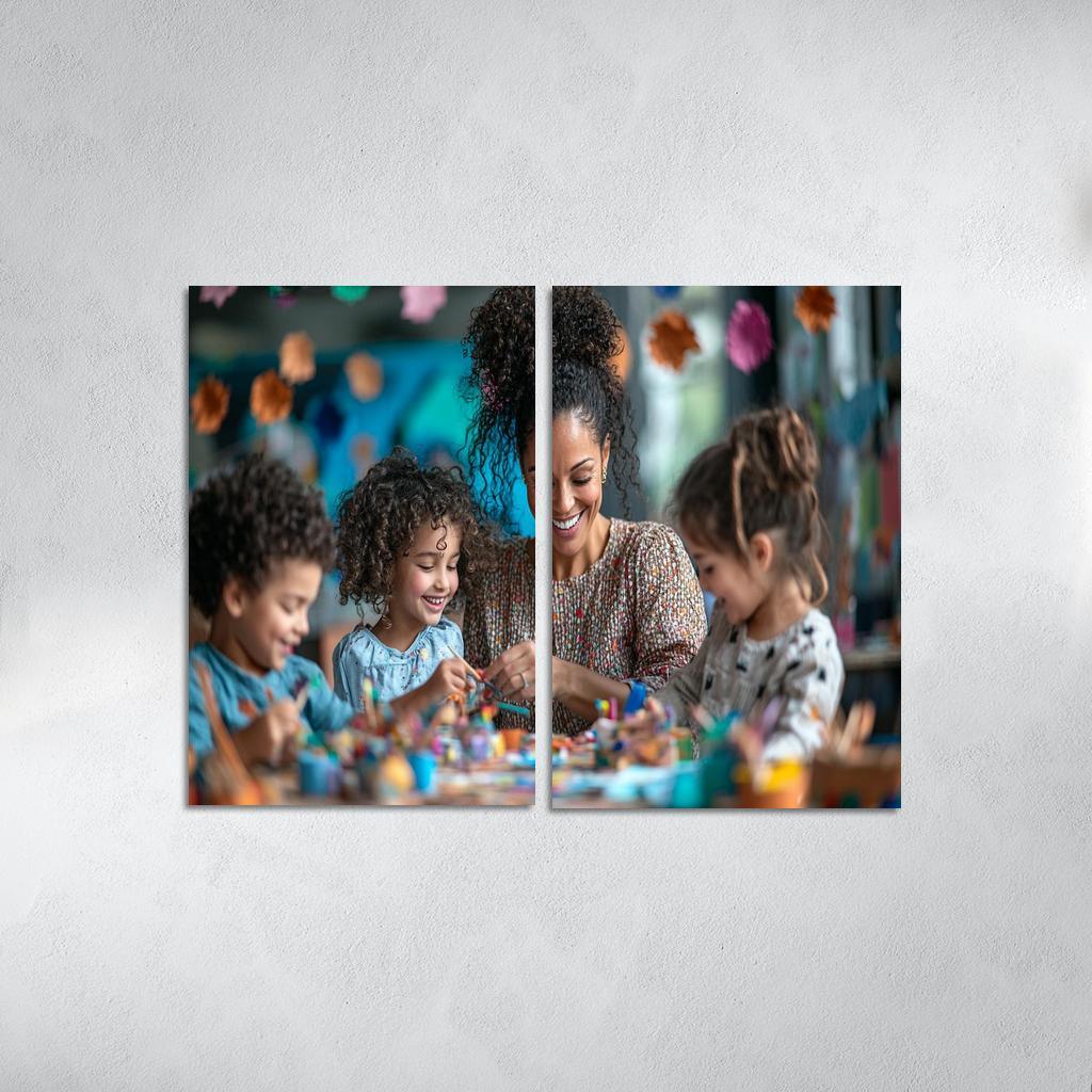 Crafted Memories A Mothers Handmade Love Modern Paintings Frame