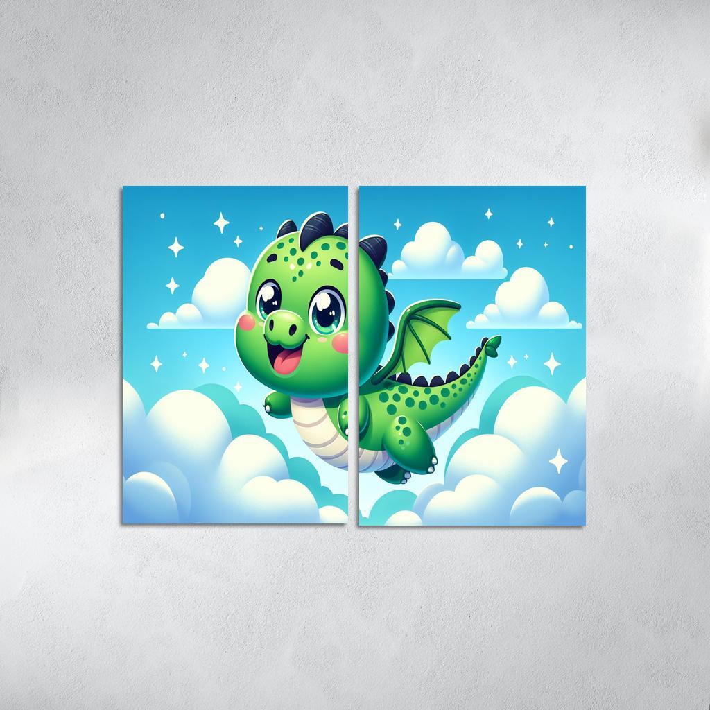 Daring Dragon - Adventure Awaits Framed Paintings