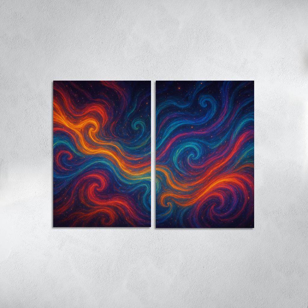 Symphony Of Celestial Currents Premium Artwork Frames