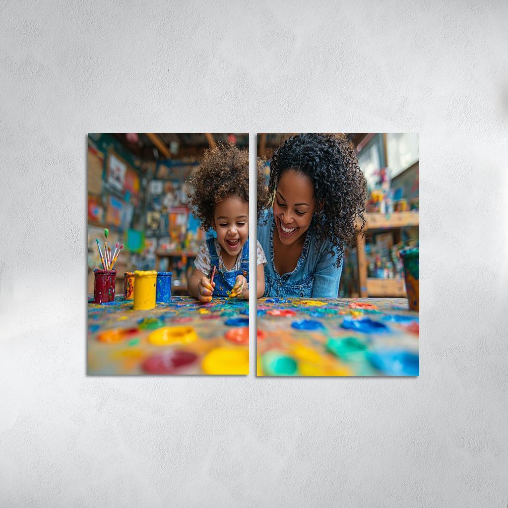 The Colors Of Her Love A Mothers Creative Spirit Canvas Paintings Frame