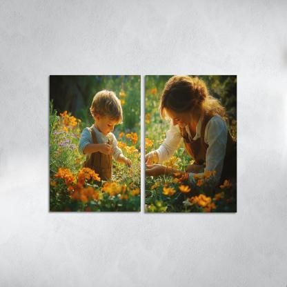 A Garden Of Hope A Mothers Nurturing Spirit Canvas Paintings Frame