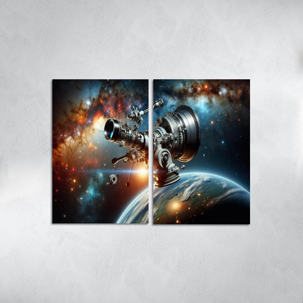 The Wonders Of Space Telescopes Abstract Paintings Frame