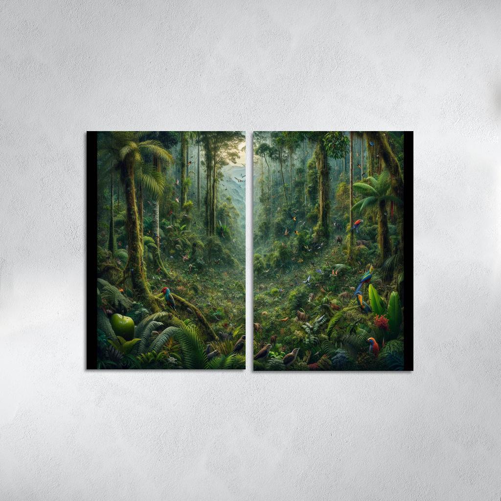 Nature's Call Celebrating Biodiversity through Art 2 Piece HD Canvas Wall Art-Original Frame