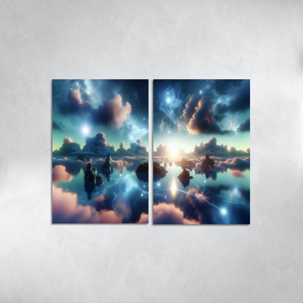 The Dreamweaver's Sanctuary 2 Piece HD Canvas Wall Art-Original Frame