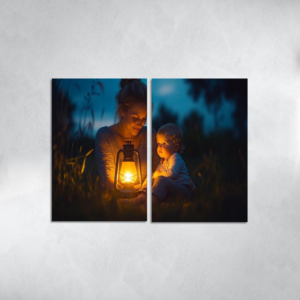 A Light In The Dark A Mothers Guiding Presence Canvas Paintings Frame