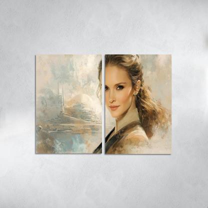 Natalie Portman From Padm To The Powerful Framed Paintings
