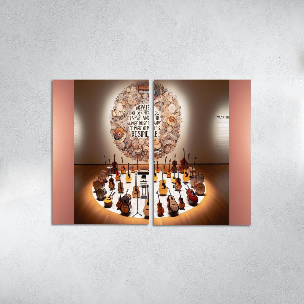 Melodies Of The Unheard Advocating For Music Therapy Multi-panel Paintings