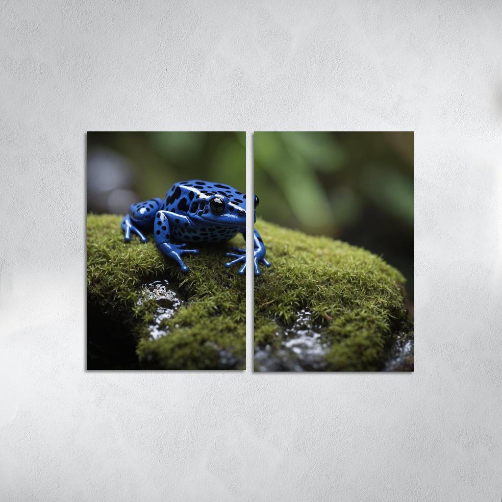The Striking Blue Poison Dart Frog A Gem Of The Rainforest Framed Paintings