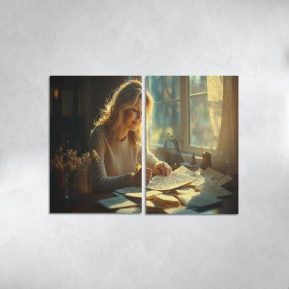 Handwritten Love Letters A Mother's Heart Modern Paintings Frame