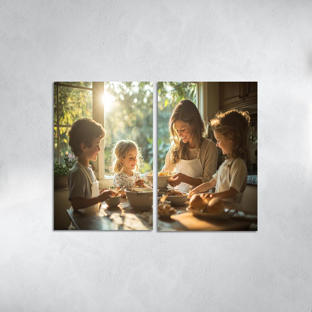 Threads Of Tradition The Weave Of Family Bonds Custom Paintings Frame