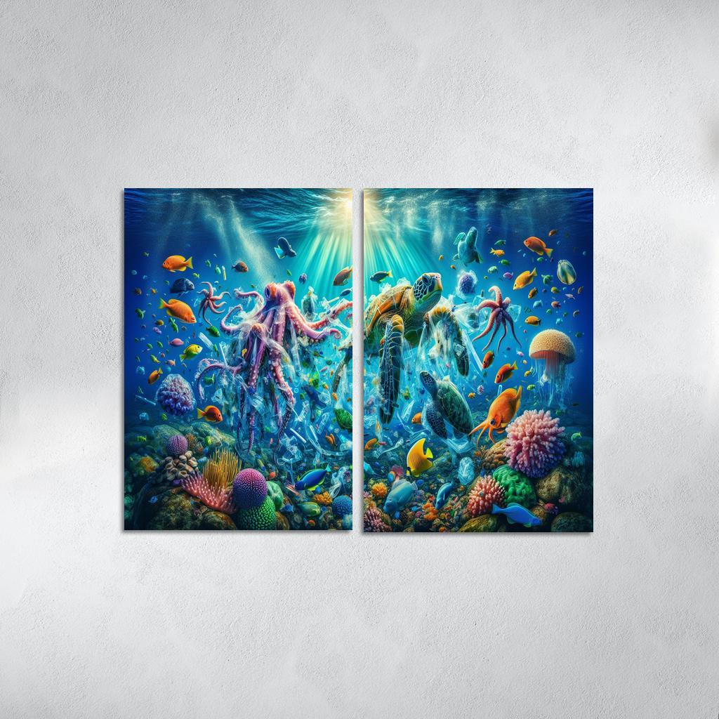 A Future Without Plastic Reimagining Waste Custom Paintings Frame