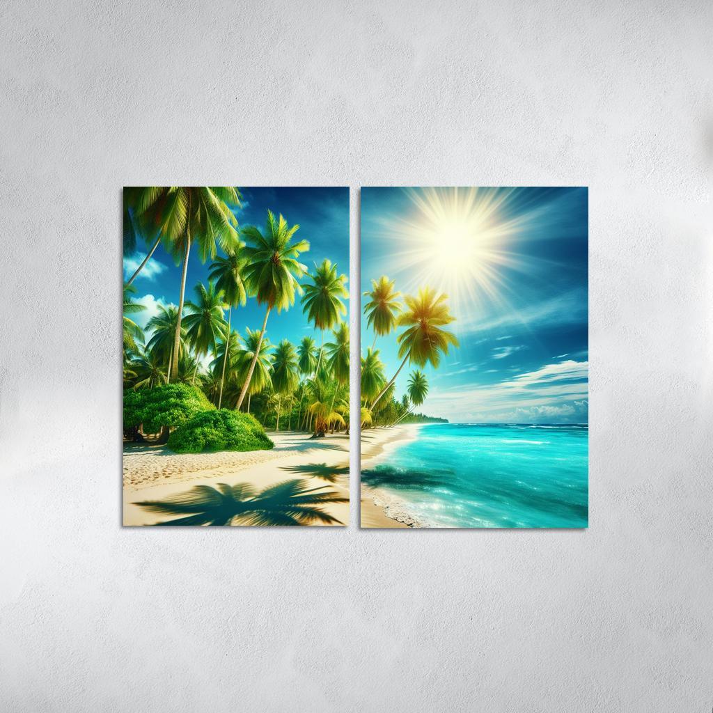 Coconut Cove Tropical Escape Premium Artwork Frames