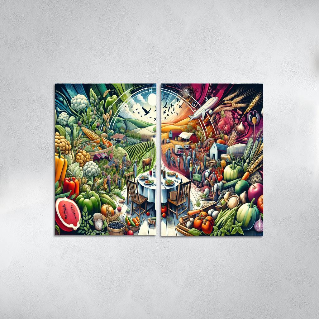 The Fabric Of Life Understanding Food Systems Custom Paintings Frame