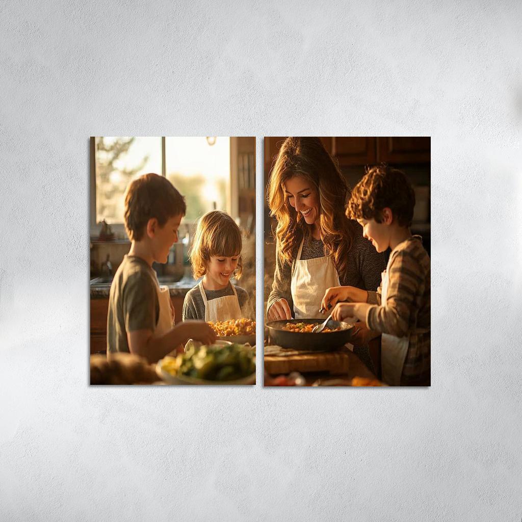 Home Is Where Mom Is The Comfort Of A Mother's Love Canvas Paintings Frame