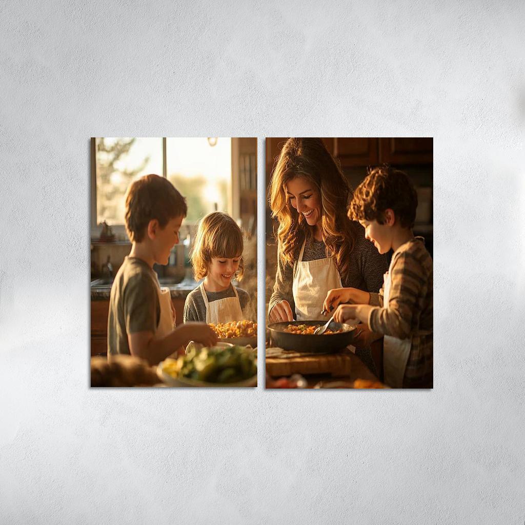 Home Is Where Mom Is The Comfort Of A Mother's Love Canvas Paintings Frame