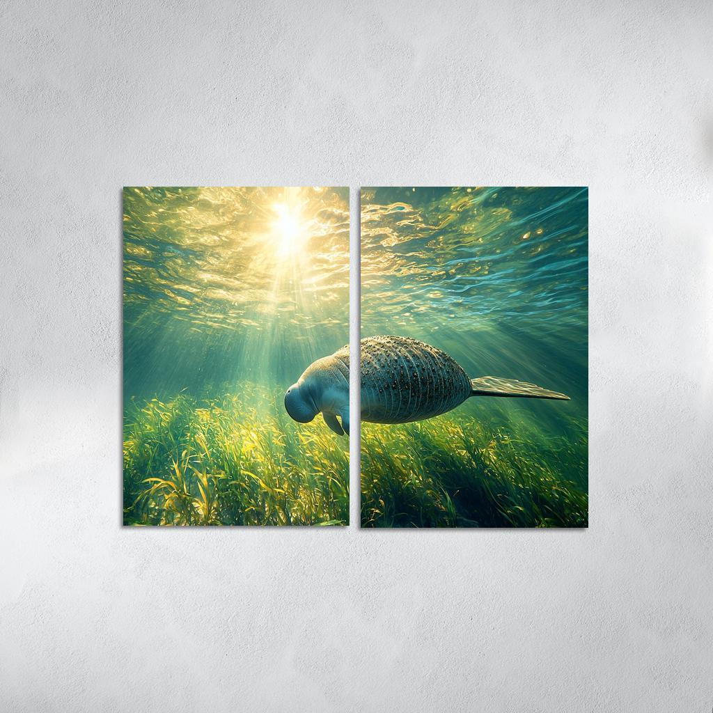 The Gentle Manatee The Ocean's Herbivore Art Trends