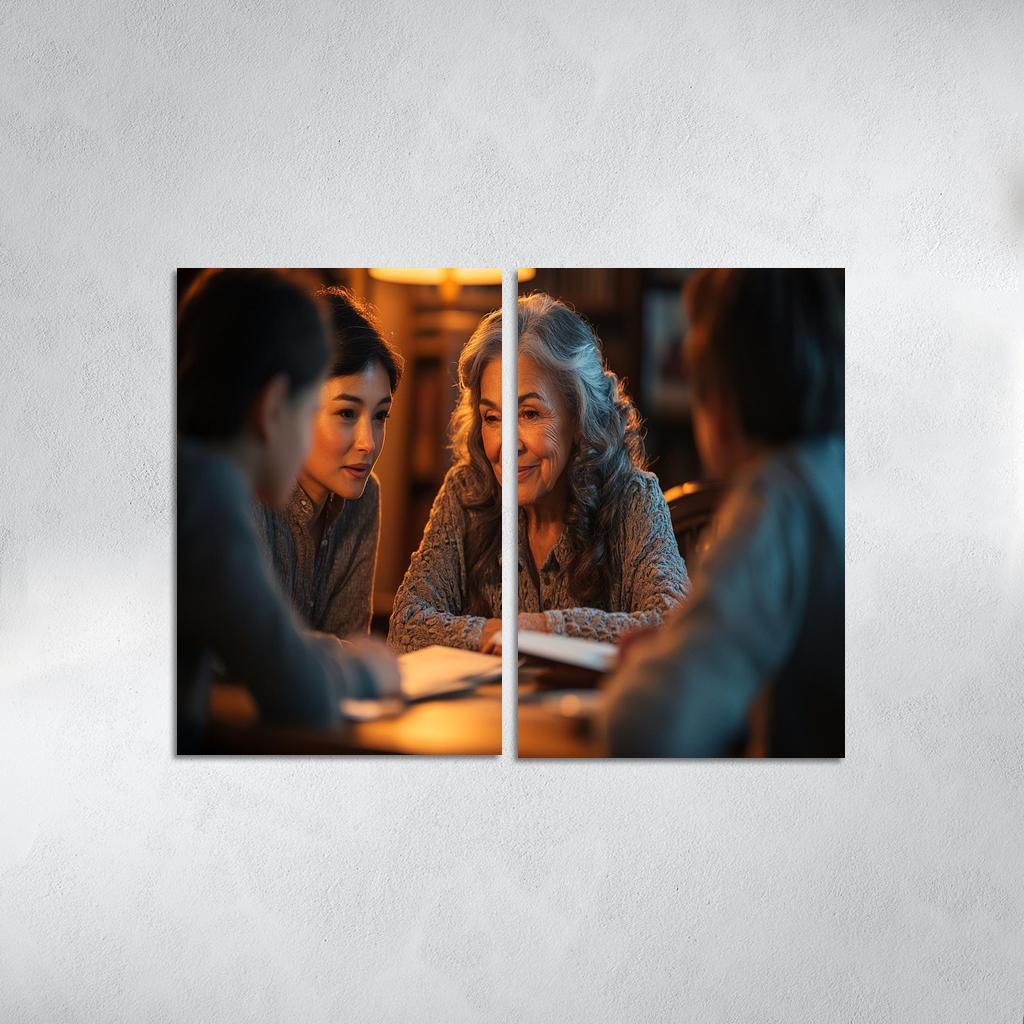 Echoes Of Love A Mothers Guidance Modern Paintings Frame