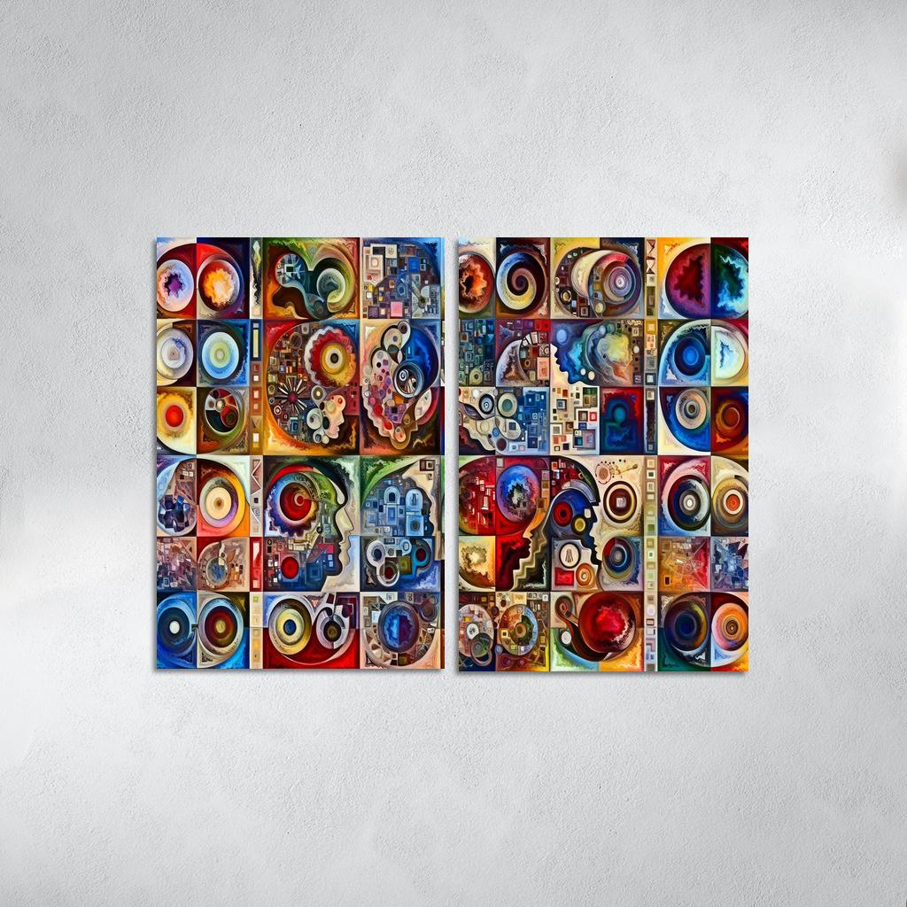 Crisis Of Identity Exploring Intersectionality Multi-panel Paintings