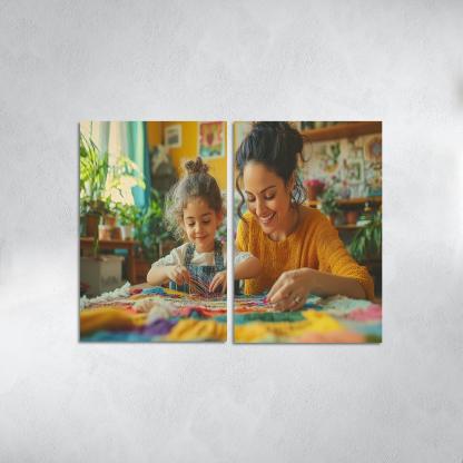 Threads Of Connection A Mothers Tapestry Custom Paintings Frame