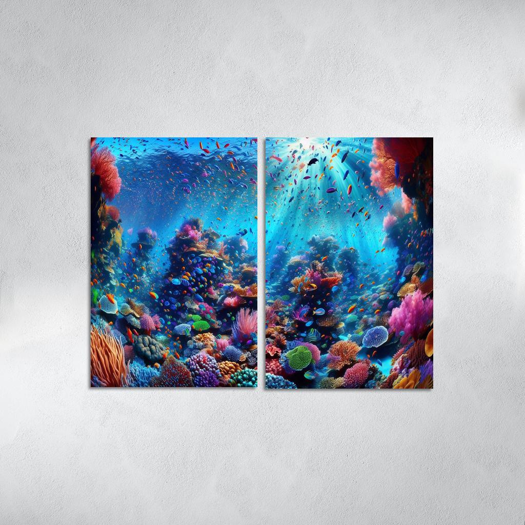 Coral Haven Underwater Wonderland Premium Artwork Frames