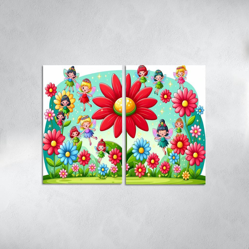 Whimsical Fairy Garden Premium Artwork Frames