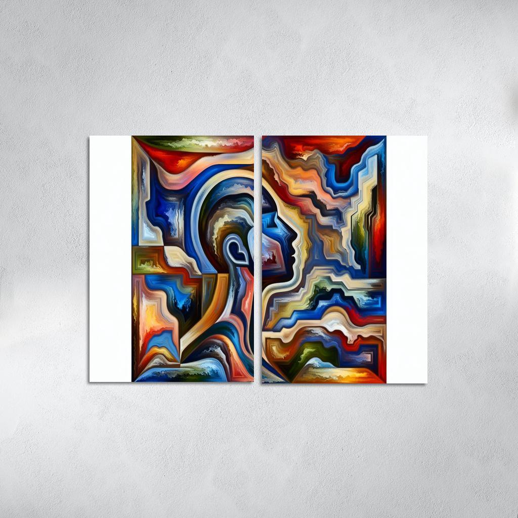 Invisible Battles Advocating for Chronic Illness Awareness 2 Piece HD Canvas Wall Art-Original Frame