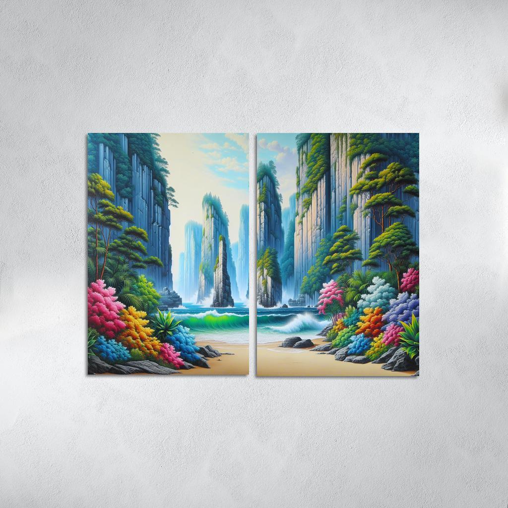 Bay Of Echoes Nature's Melody Custom Paintings Frame