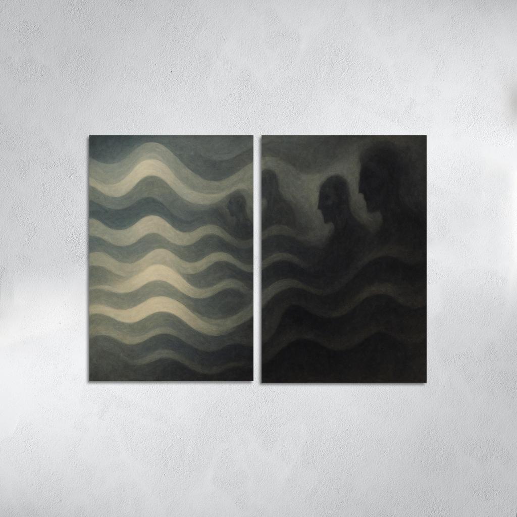 Symphony Of Forgotten Echoes Oil Paintings Frame