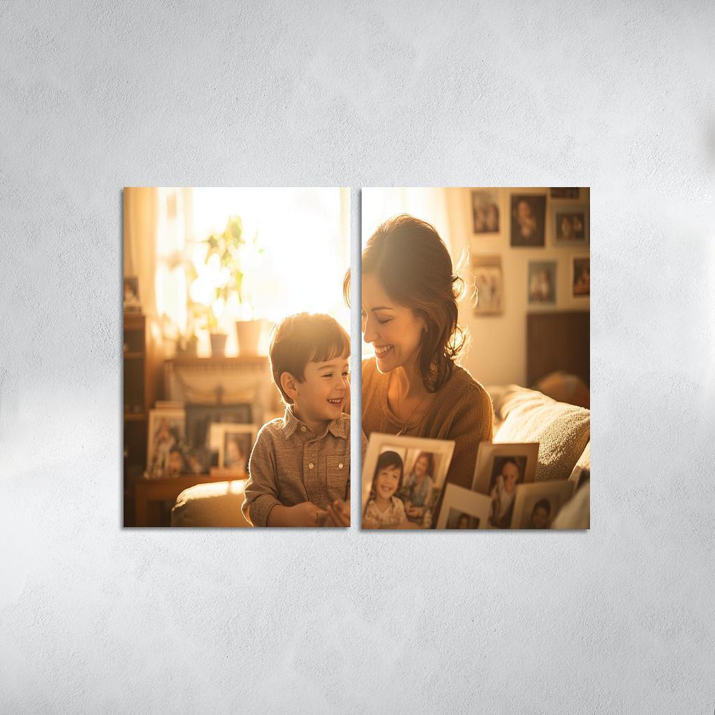 Moments In Time A Mother's Embrace Through The Years Canvas Paintings Frame
