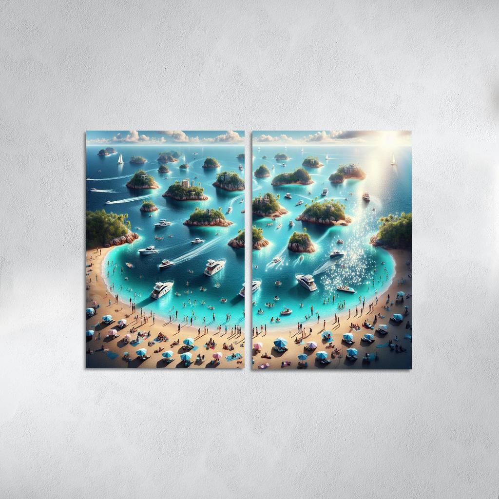 Island Hopping Adventure Premium Artwork Frames