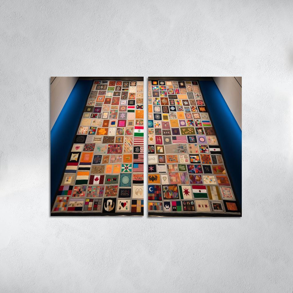 Stitching Together Lives The Impact Of Refugee Crises Custom Paintings Frame