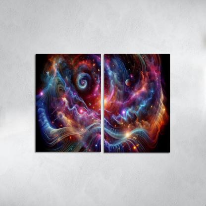 Celestial Interplay Of Frequencies Premium Artwork Frames